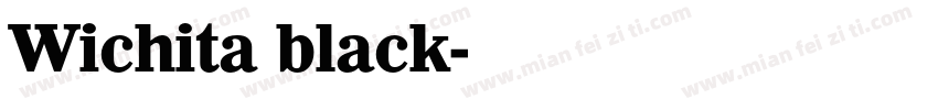 Wichita black字体转换